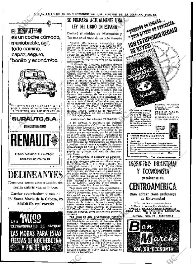 ABC MADRID 19-12-1968 página 92