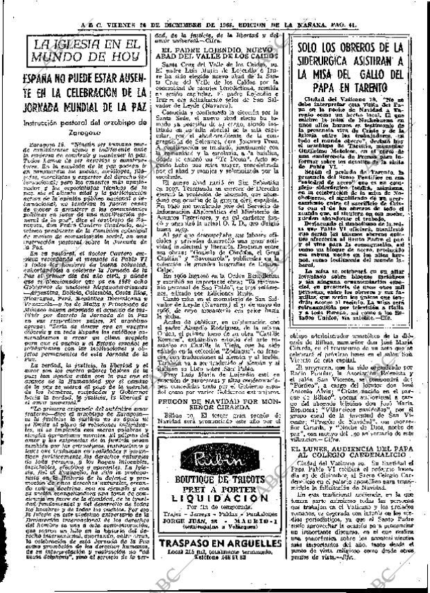 ABC MADRID 20-12-1968 página 63