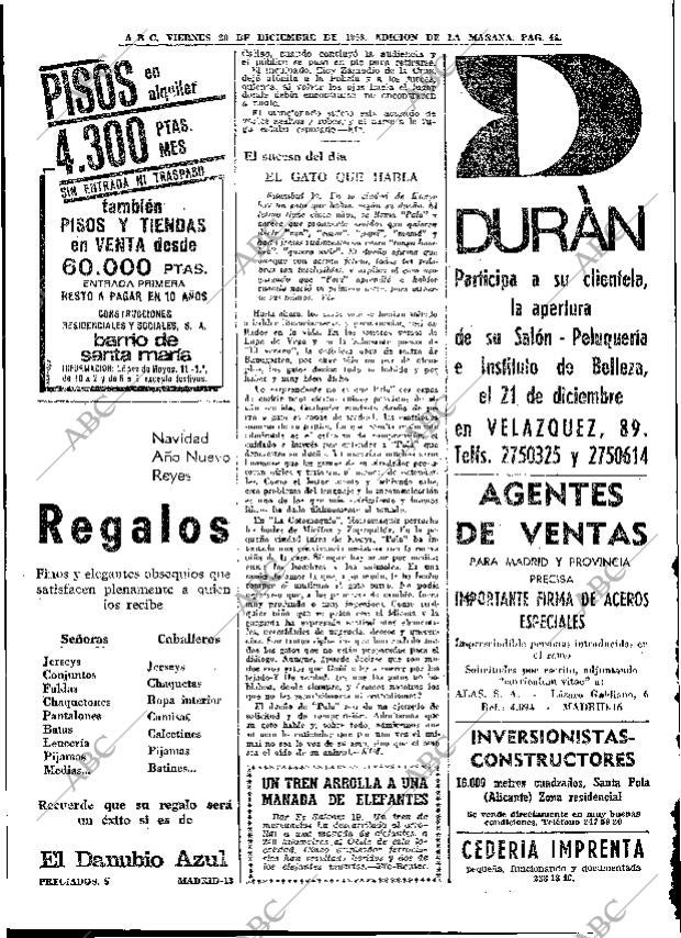 ABC MADRID 20-12-1968 página 66