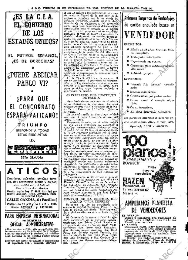 ABC MADRID 20-12-1968 página 76