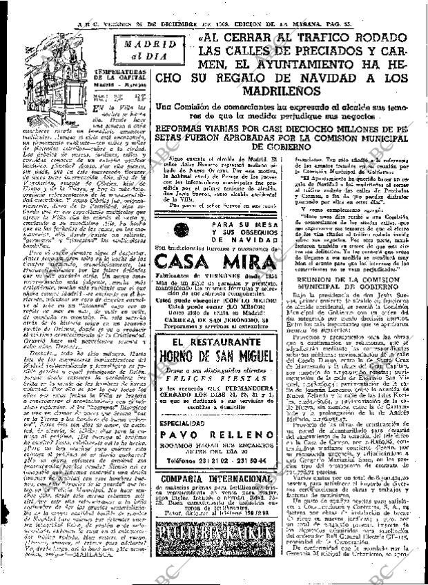 ABC MADRID 20-12-1968 página 77