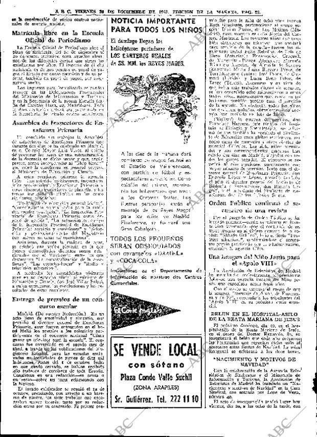ABC MADRID 20-12-1968 página 80