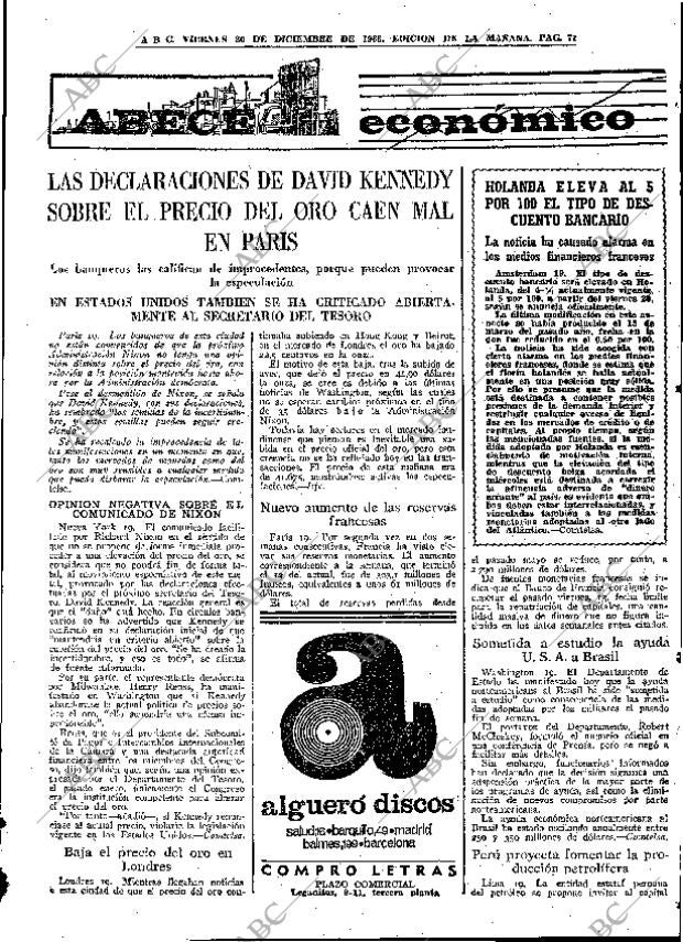 ABC MADRID 20-12-1968 página 93
