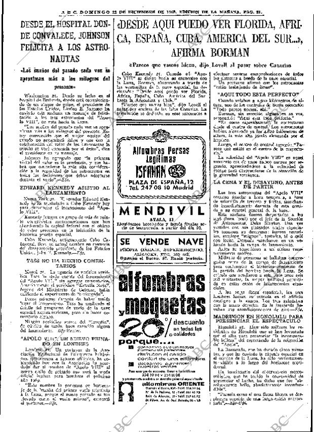 ABC MADRID 22-12-1968 página 35