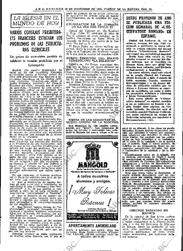 ABC MADRID 22-12-1968 página 43