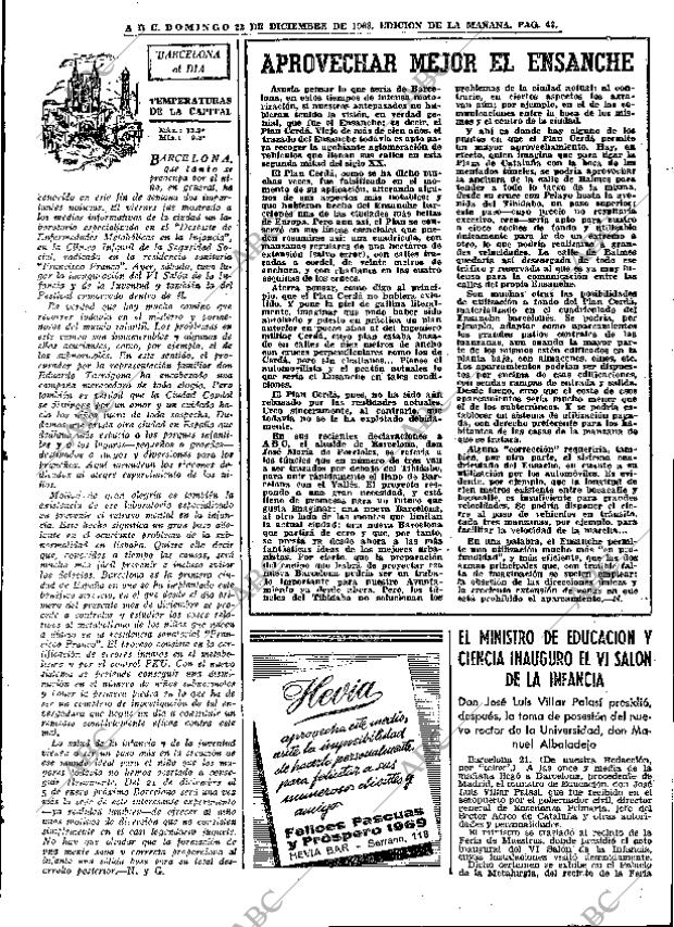 ABC MADRID 22-12-1968 página 61