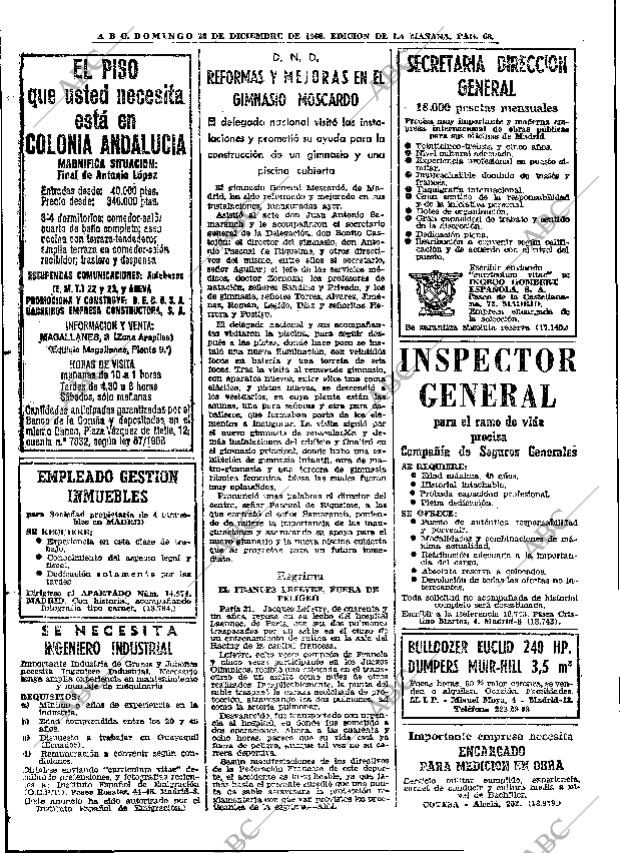 ABC MADRID 22-12-1968 página 86