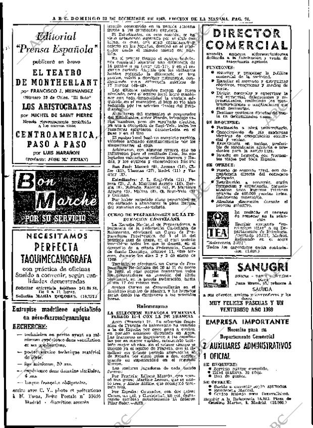 ABC MADRID 22-12-1968 página 88