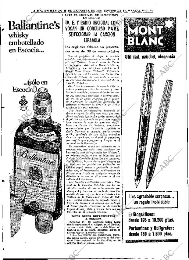 ABC MADRID 22-12-1968 página 92