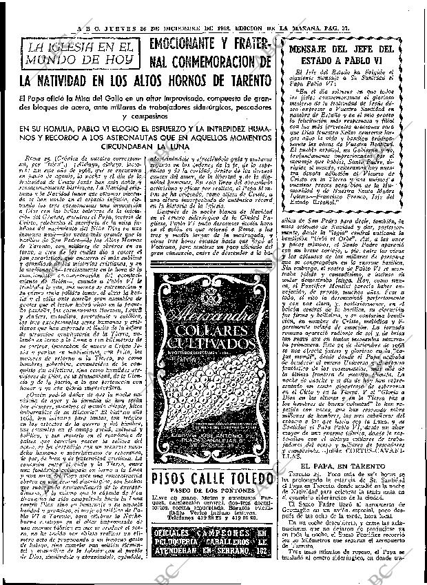 ABC MADRID 26-12-1968 página 59