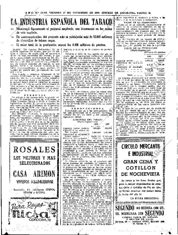 ABC SEVILLA 27-12-1968 página 51