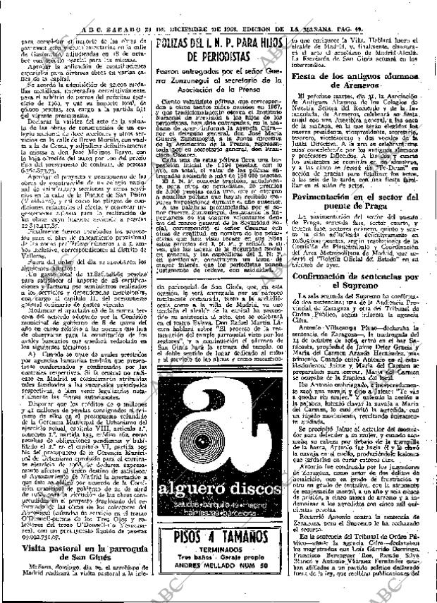 ABC MADRID 28-12-1968 página 67