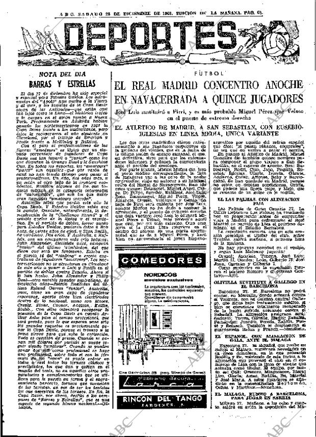 ABC MADRID 28-12-1968 página 83