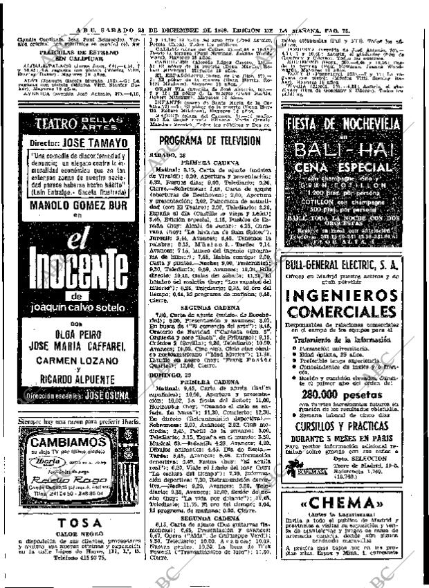 ABC MADRID 28-12-1968 página 96