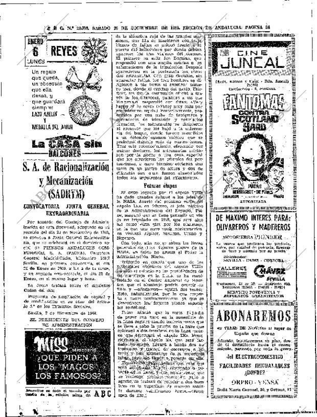 ABC SEVILLA 28-12-1968 página 34