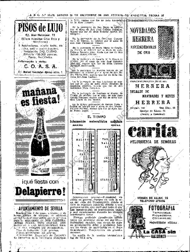 ABC SEVILLA 28-12-1968 página 52