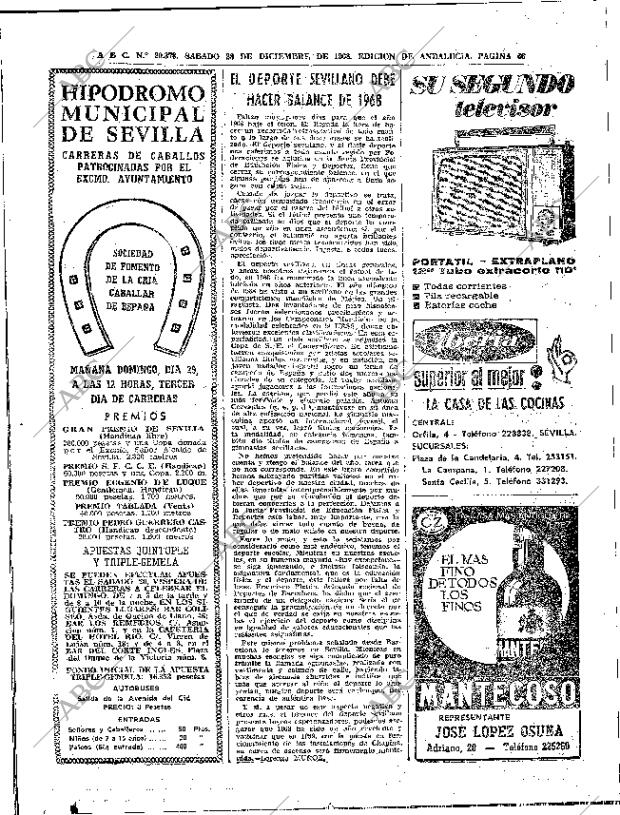 ABC SEVILLA 28-12-1968 página 66