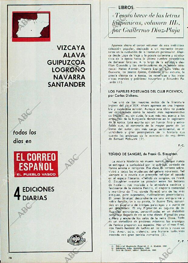 BLANCO Y NEGRO MADRID 28-12-1968 página 78