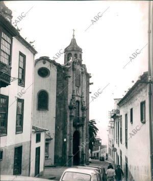 Vista de la catedral de la Orotava (Tenerife)