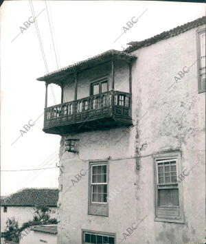 Vista de una casa en la Orotava (Tenerife)