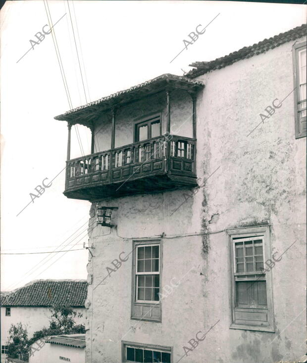 Vista de una casa en la Orotava (Tenerife)