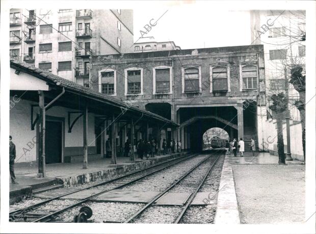 Vista de la estación por la que Pasaba el tren conocido Como "el Topo"