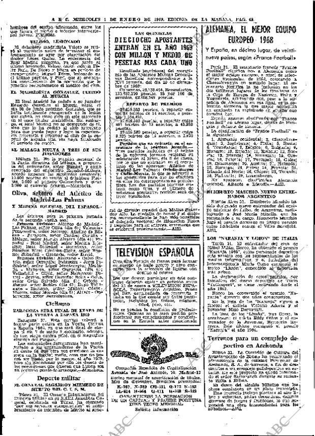 ABC MADRID 01-01-1969 página 48