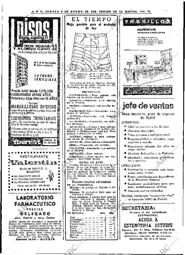 ABC MADRID 02-01-1969 página 38