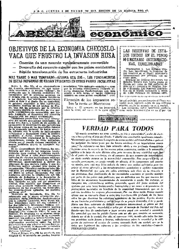 ABC MADRID 02-01-1969 página 47