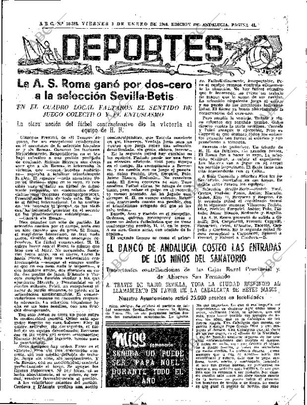 ABC SEVILLA 03-01-1969 página 41