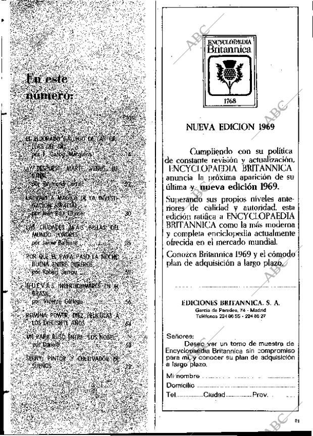 BLANCO Y NEGRO MADRID 04-01-1969 página 21