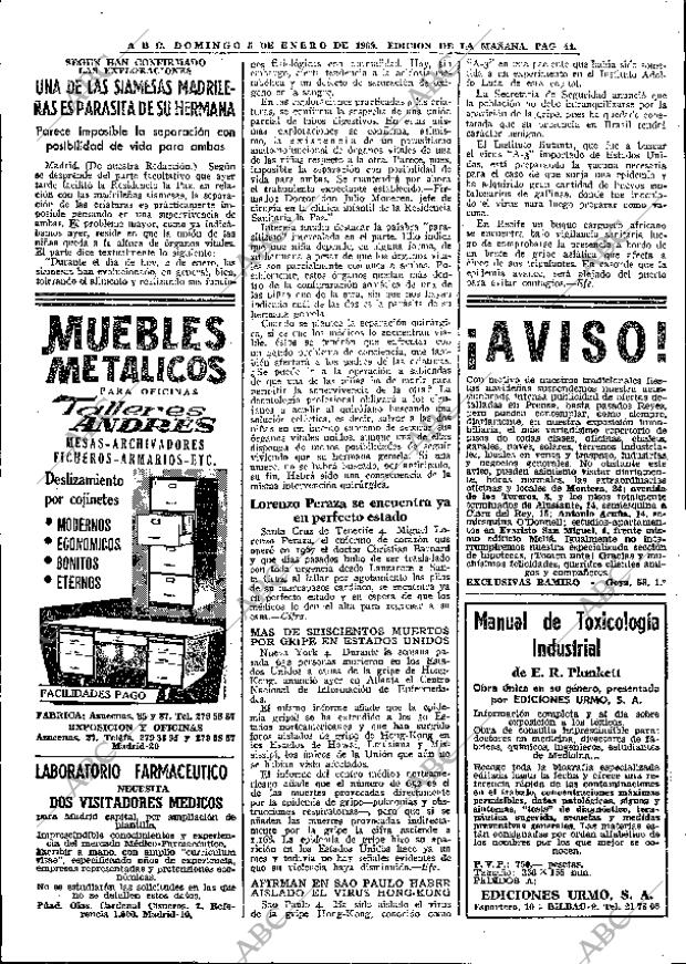 ABC MADRID 05-01-1969 página 42