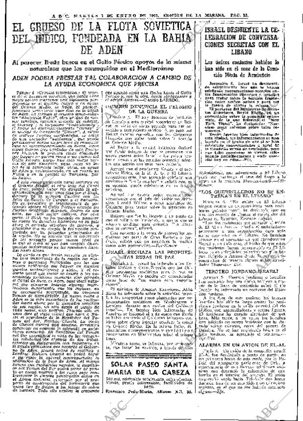 ABC MADRID 07-01-1969 página 15