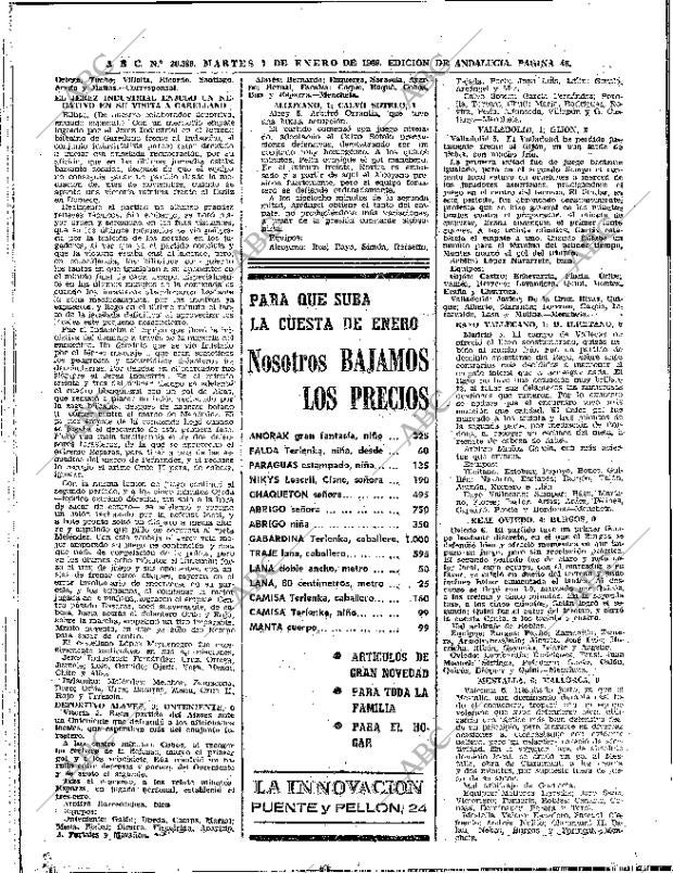 ABC SEVILLA 07-01-1969 página 46