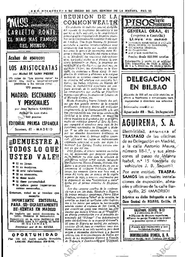ABC MADRID 08-01-1969 página 16