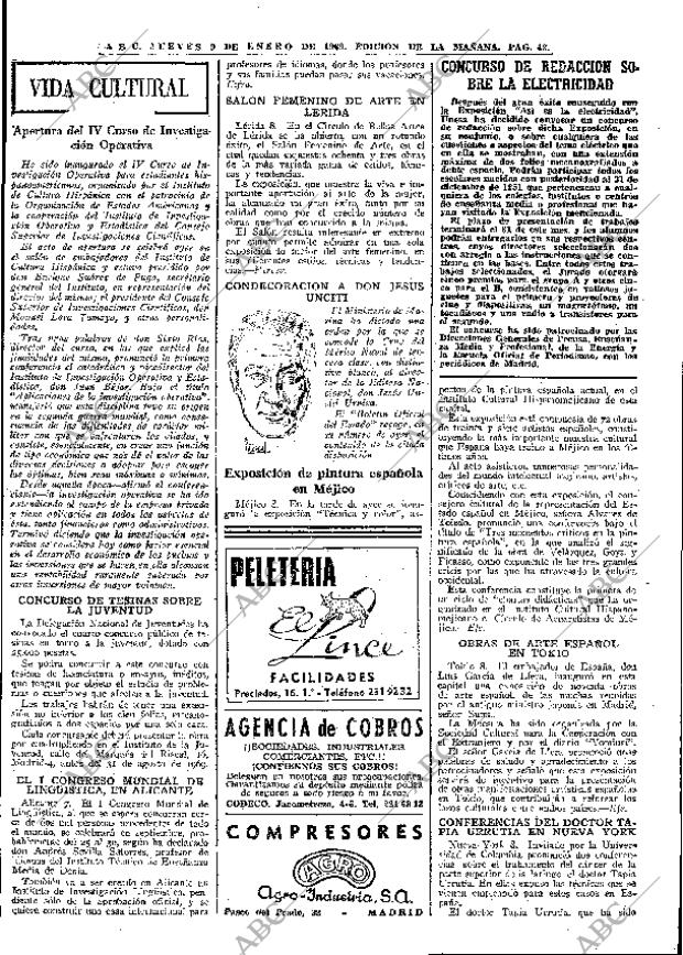 ABC MADRID 09-01-1969 página 43