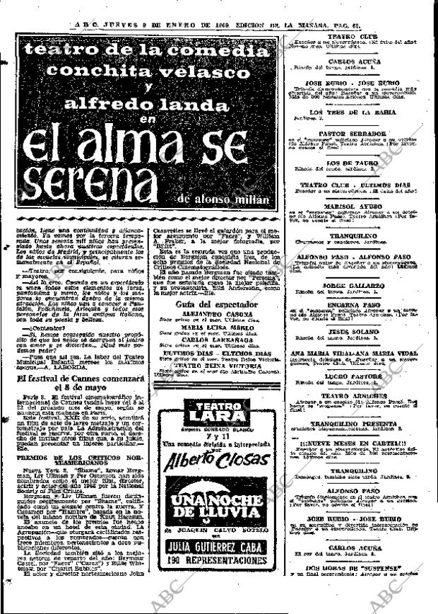 ABC MADRID 09-01-1969 página 62