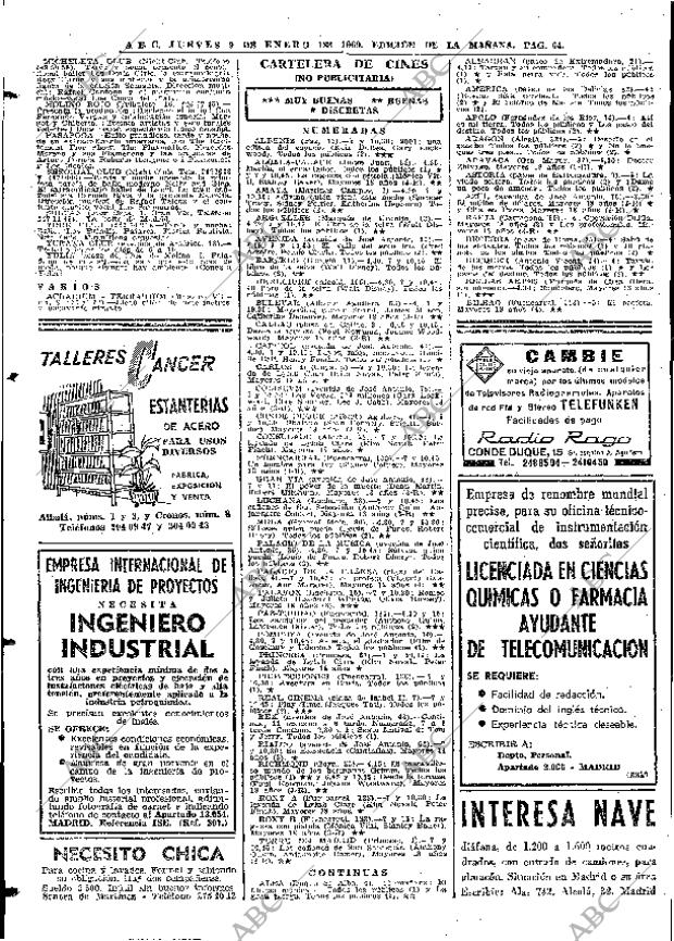 ABC MADRID 09-01-1969 página 64