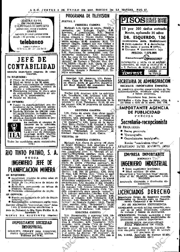 ABC MADRID 09-01-1969 página 67