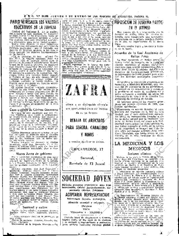 ABC SEVILLA 09-01-1969 página 29