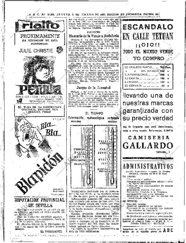 ABC SEVILLA 09-01-1969 página 44