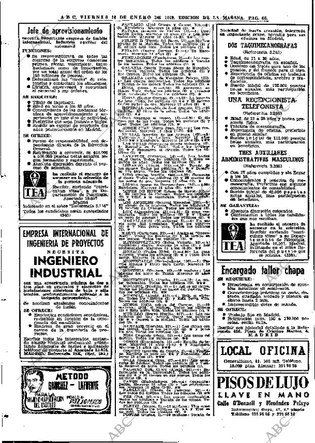 ABC MADRID 10-01-1969 página 66