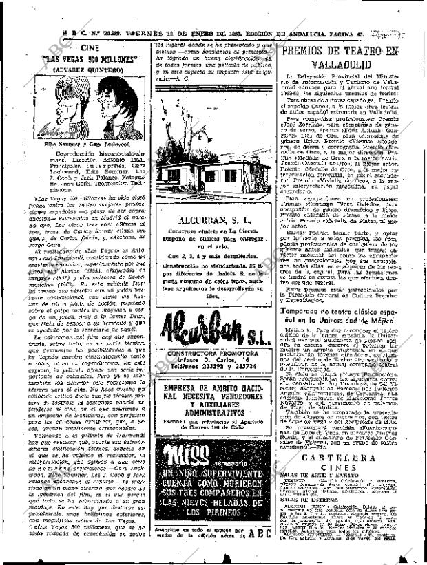 ABC SEVILLA 10-01-1969 página 43