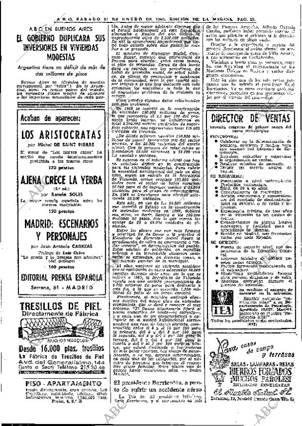 ABC MADRID 11-01-1969 página 28