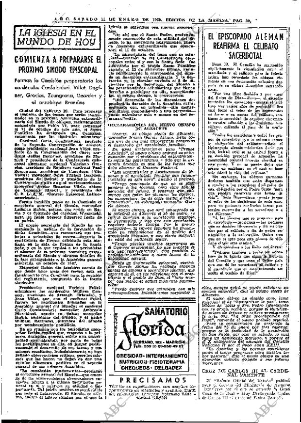 ABC MADRID 11-01-1969 página 30