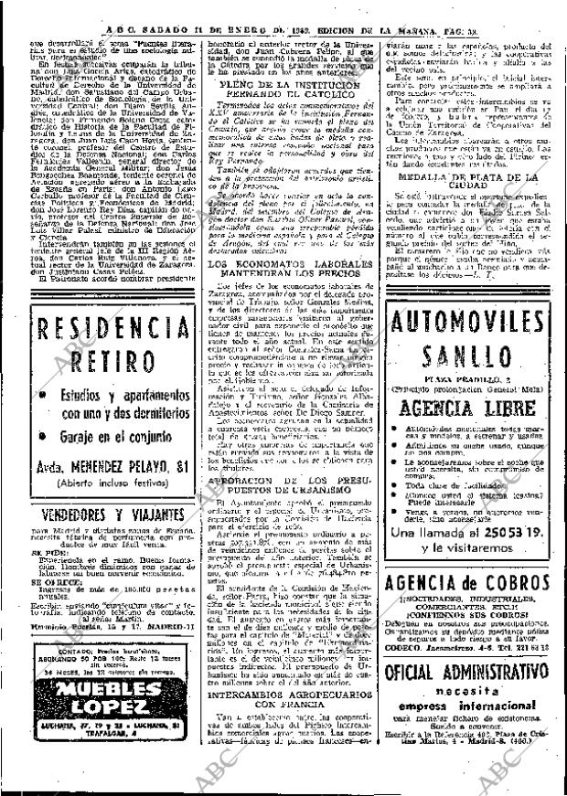 ABC MADRID 11-01-1969 página 38