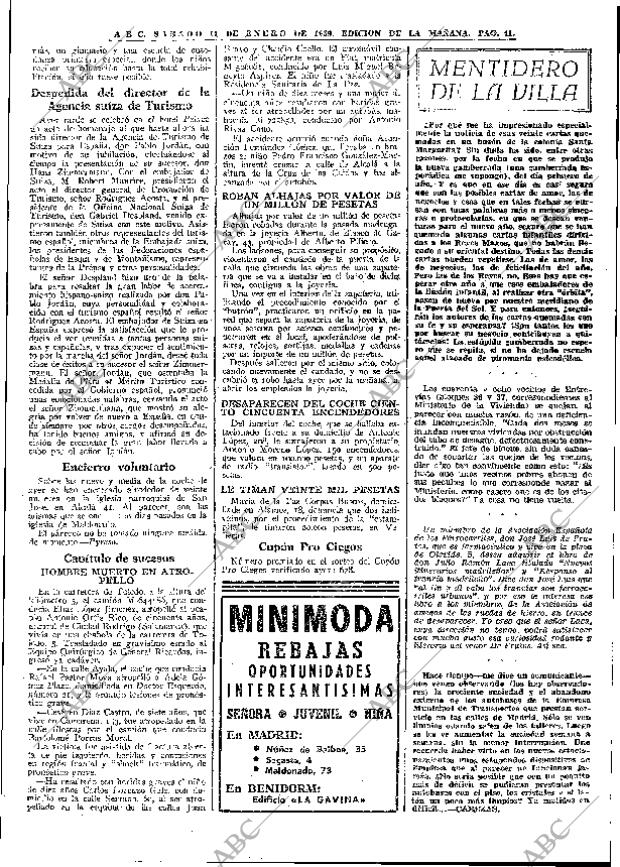 ABC MADRID 11-01-1969 página 41