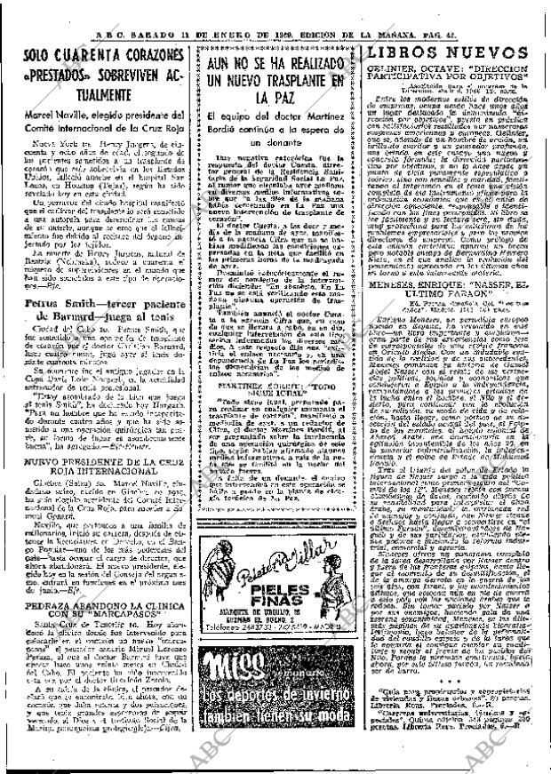 ABC MADRID 11-01-1969 página 42