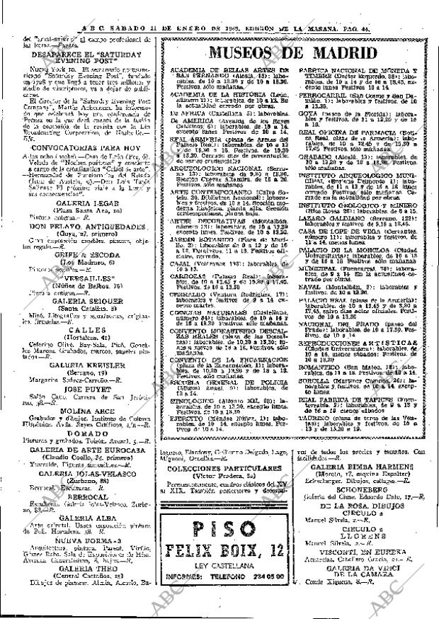 ABC MADRID 11-01-1969 página 44