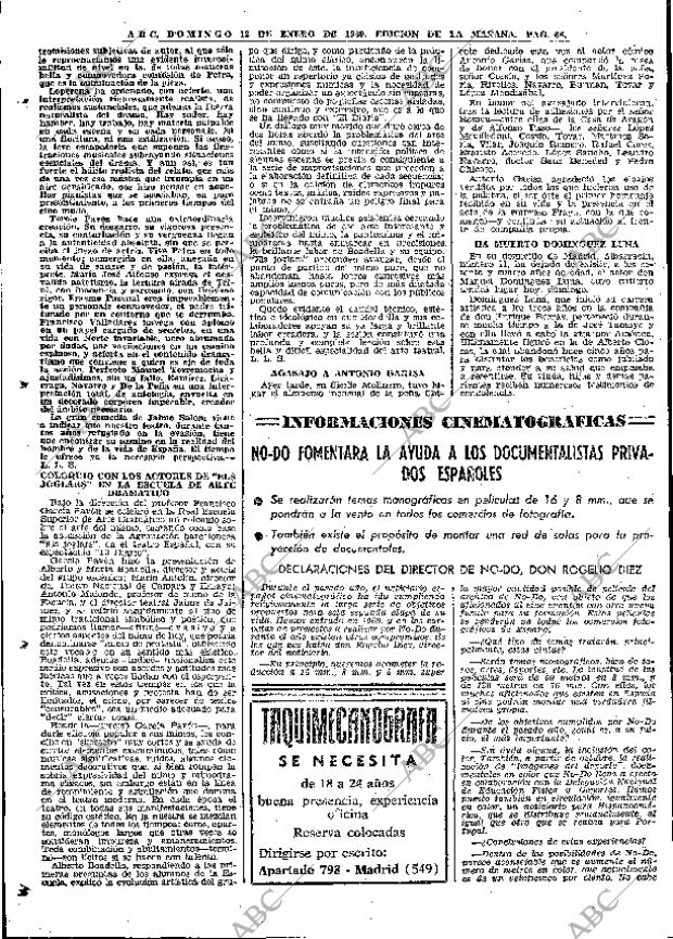 ABC MADRID 12-01-1969 página 66